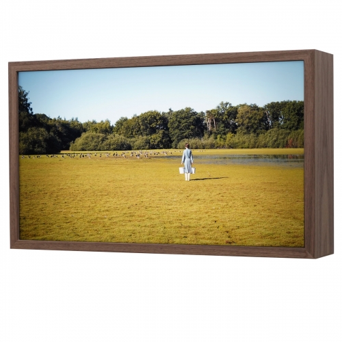 From lake to puddle | 56x34x12 cm, lightbox (notenhout fineer, led, duratrans, museumglas), 2025