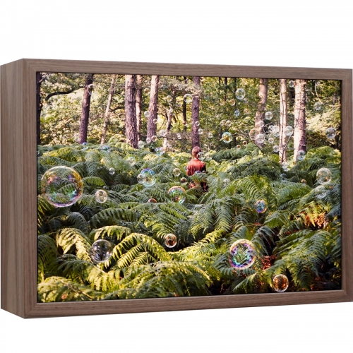 Not even light can escape | 49x34x12 cm, Lightbox (notenfineer, led, museum glas, duratrans), 2025