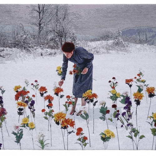 Blanket of flowers | 94cm x 140cm; gobelin; 2016
